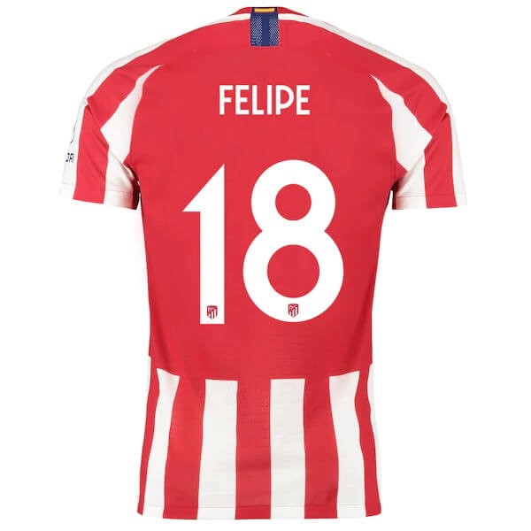 Tailandia Camiseta Atletico Madrid NO.18 Felipe 2019-2020 Rojo